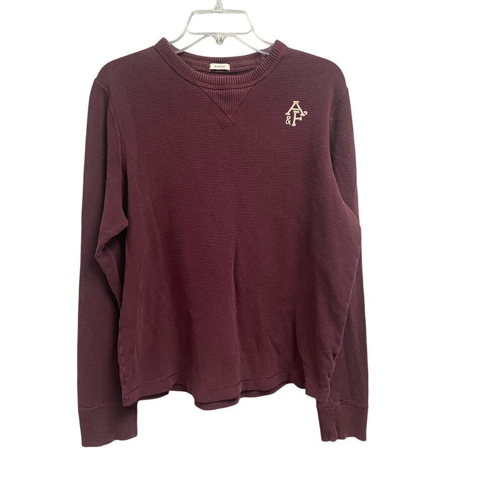 Y2K Abercrombie & Fitch Thermal Waffle Knit Long Sleeve Muscle Fit Mens XXL